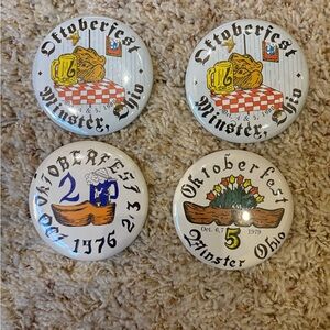 Oktoberfest Minster, Ohio Collectible Pins.